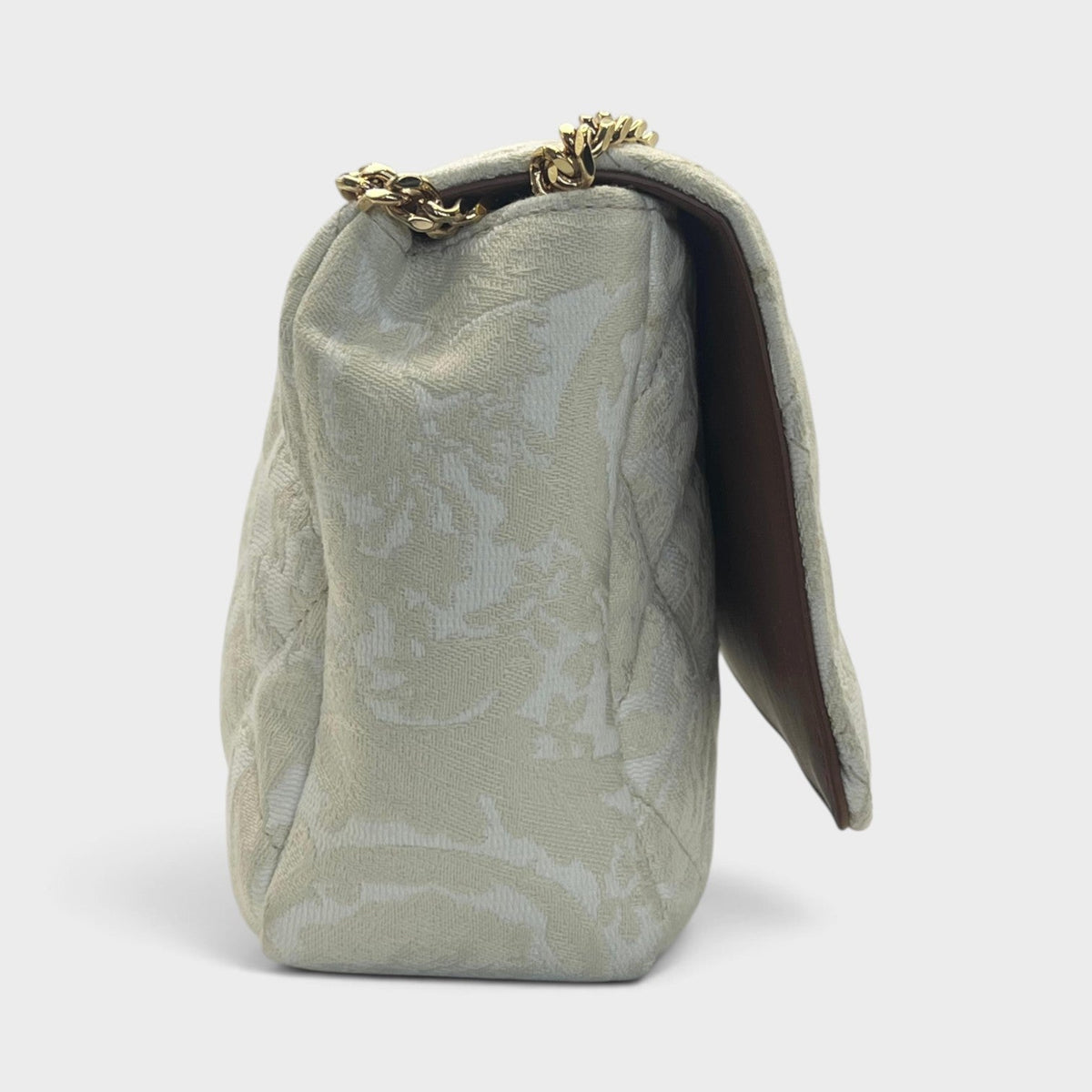 Medusa Head Medium Shoulder Bag Beige