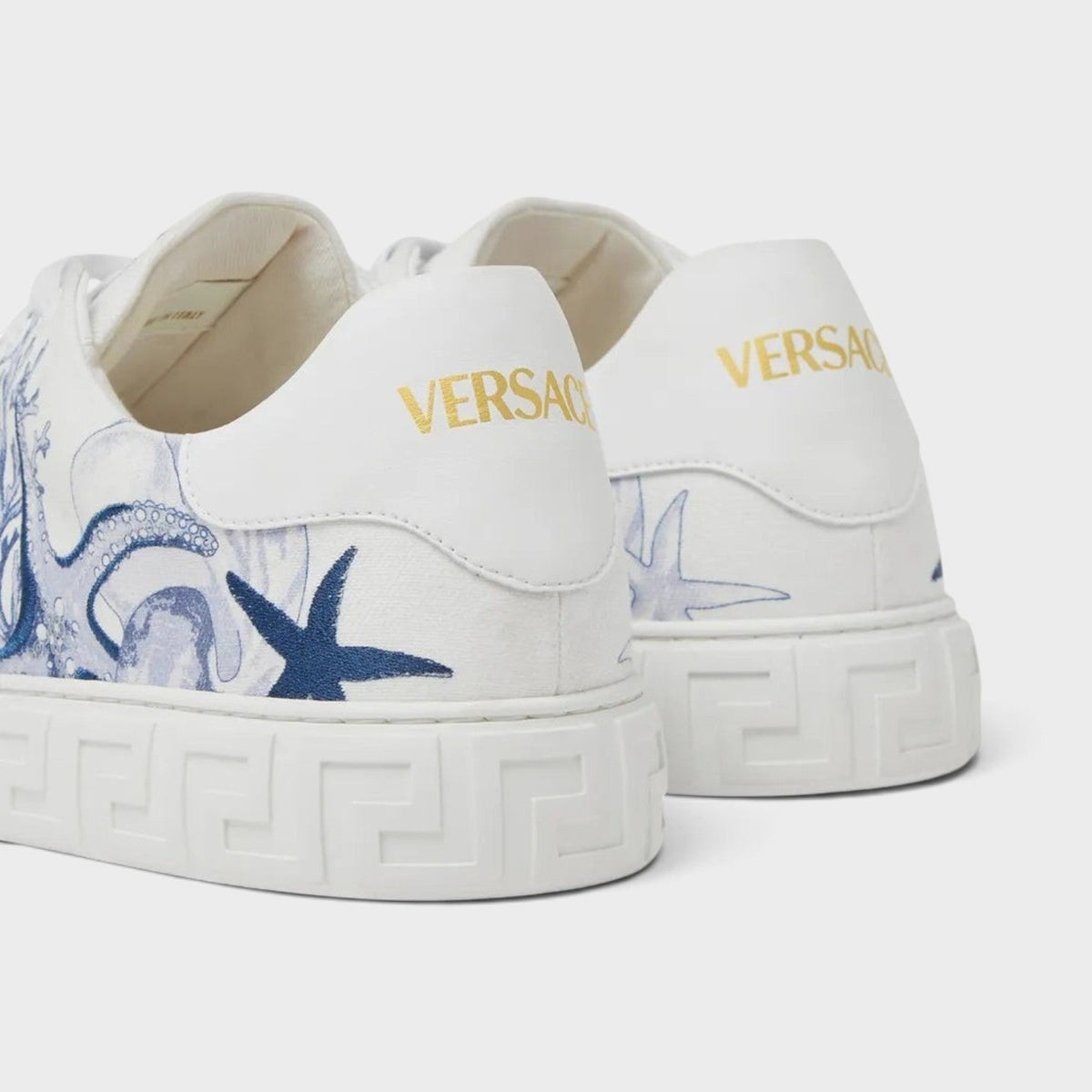 Coral Theatre Greca Sneakers White Blue