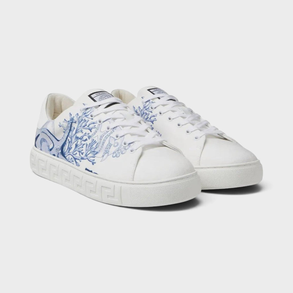 Coral Theatre Greca Sneakers White Blue