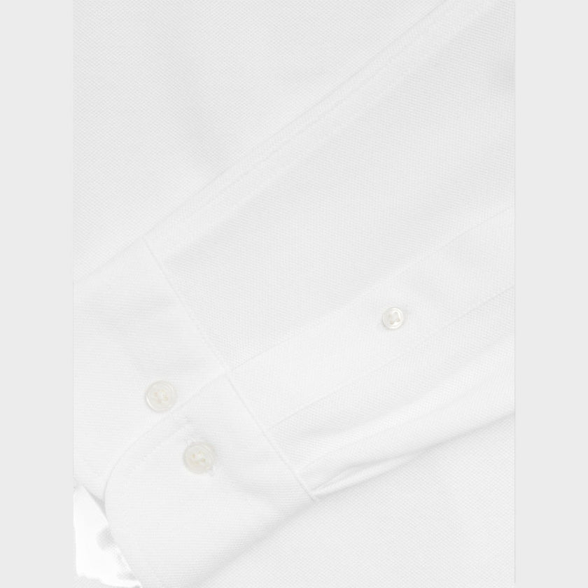 Regular Jersey Pique Shirt White