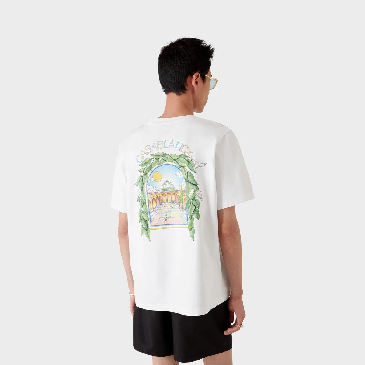 L'Arche De Tennis Short Sleeve T-Shirt White