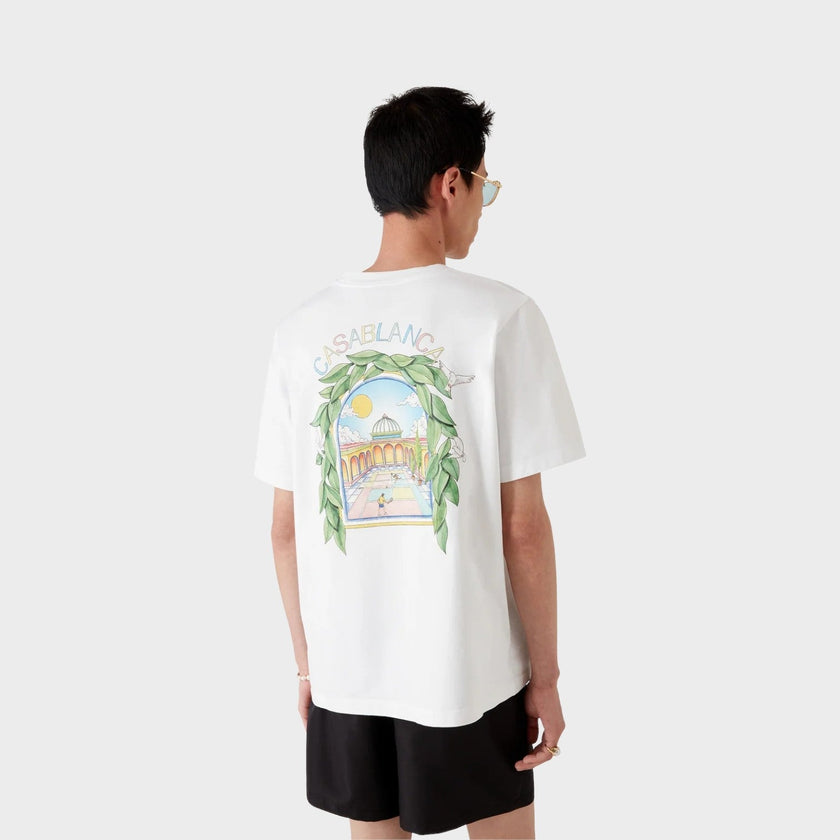 L'Arche De Tennis Short Sleeve T-Shirt White