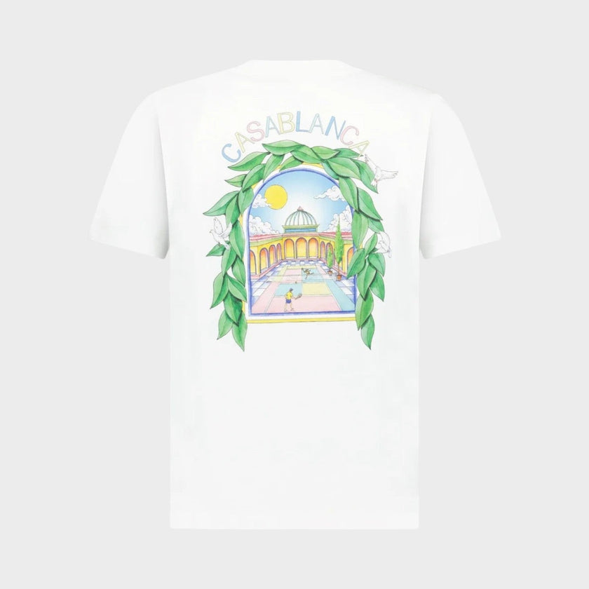 L'Arche De Tennis Short Sleeve T-Shirt White
