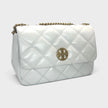 Willa Glazed Small Shoulder Bag White