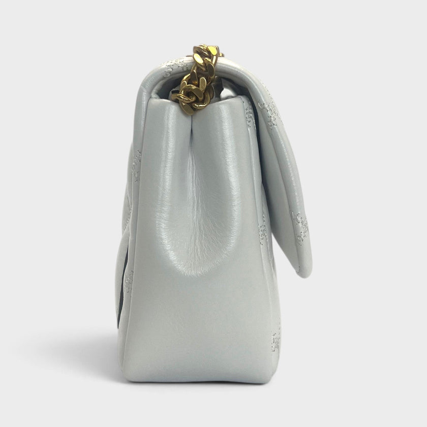 Willa Glazed Small Shoulder Bag White