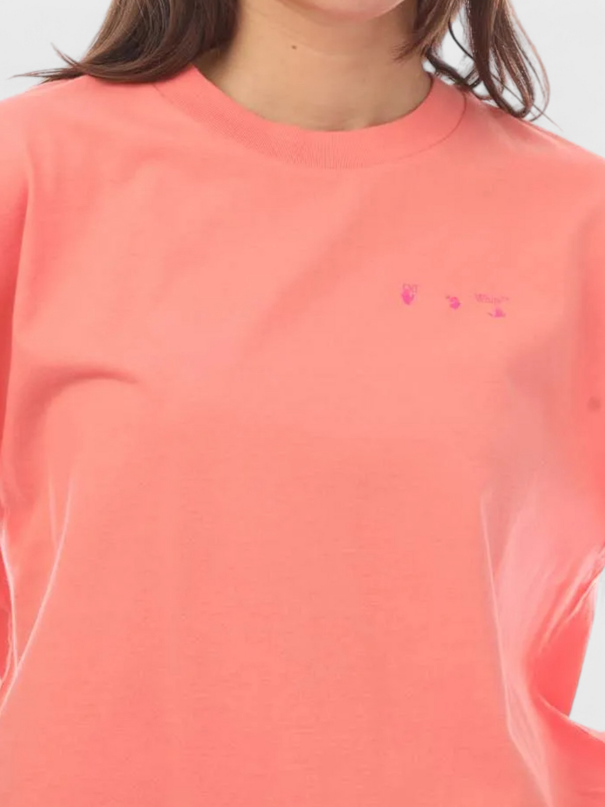 Off-White Casual Logo T-Shirt Pink
