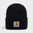 WIP Logo Watch Beanie Hat Deep Night Black
