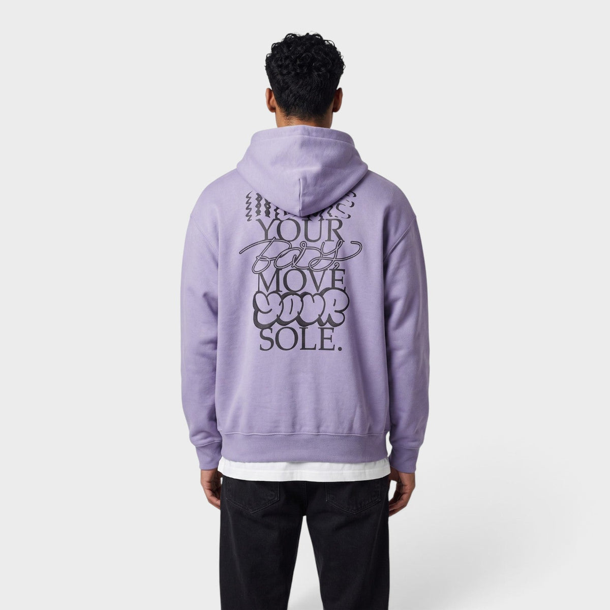 Solo Swoosh Graphic Hoodie Purple
