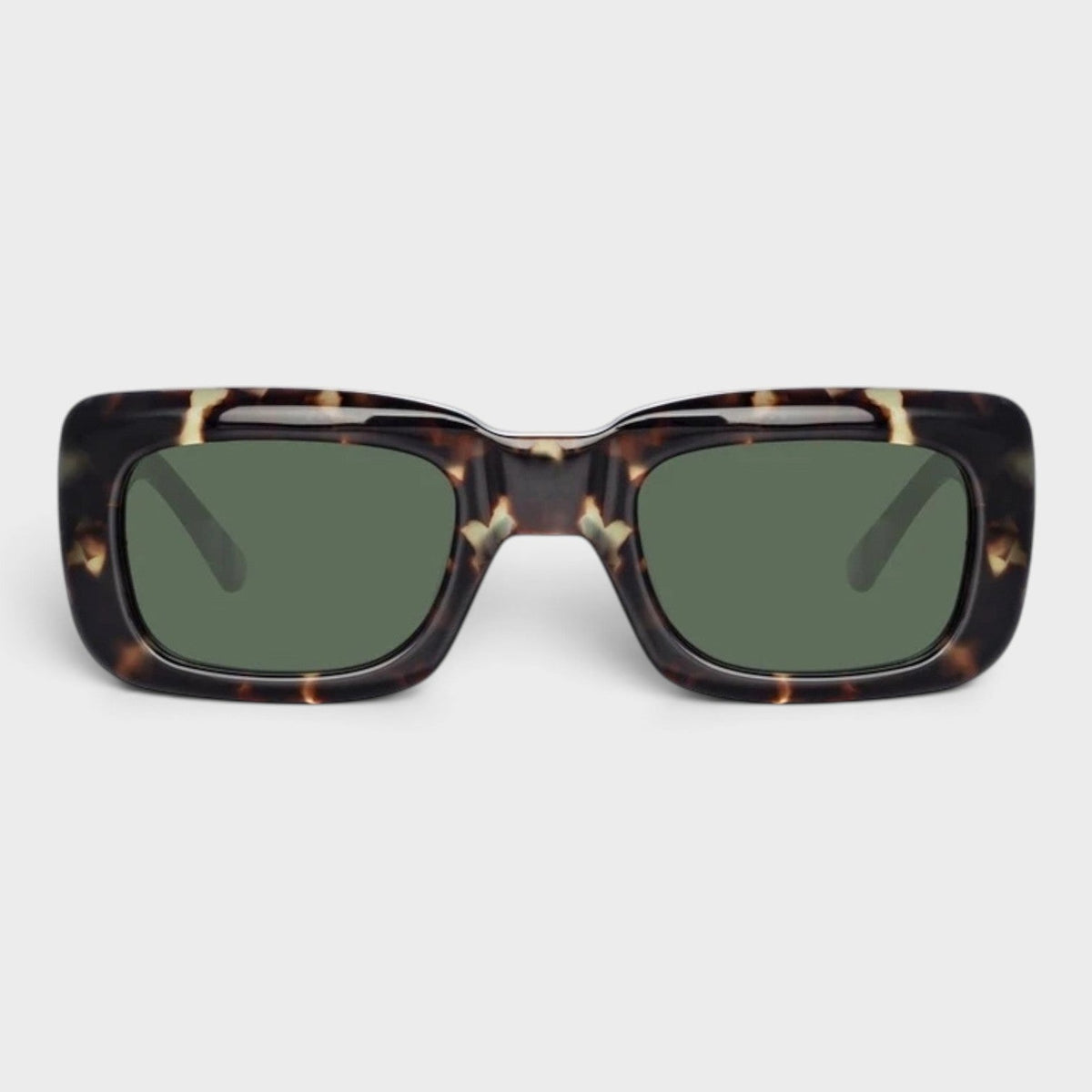 Linda Farrow Marfa Tortoiseshell Rectangular Sunglasses