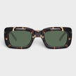 Linda Farrow Marfa Tortoiseshell Rectangular Sunglasses