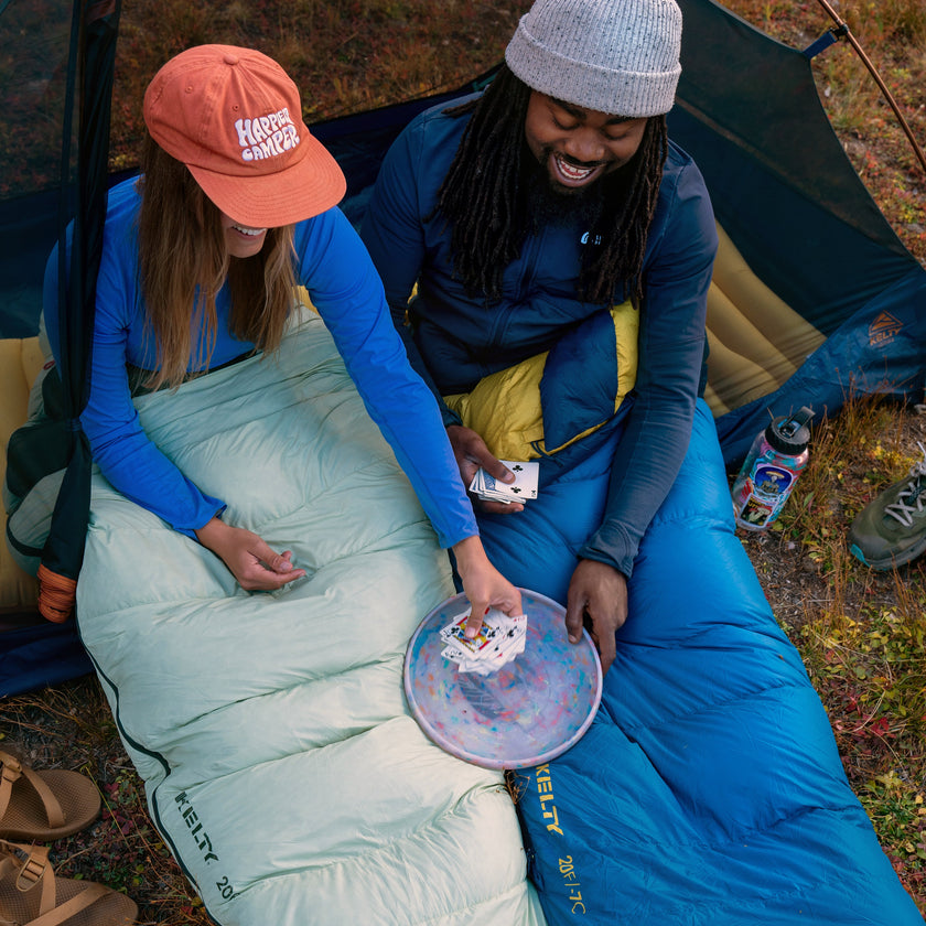 Kelty Cosmic Down 20°F (-7°C) 550-Fill Sleeping Bag - Short - Dark Blue/Pageant Blue