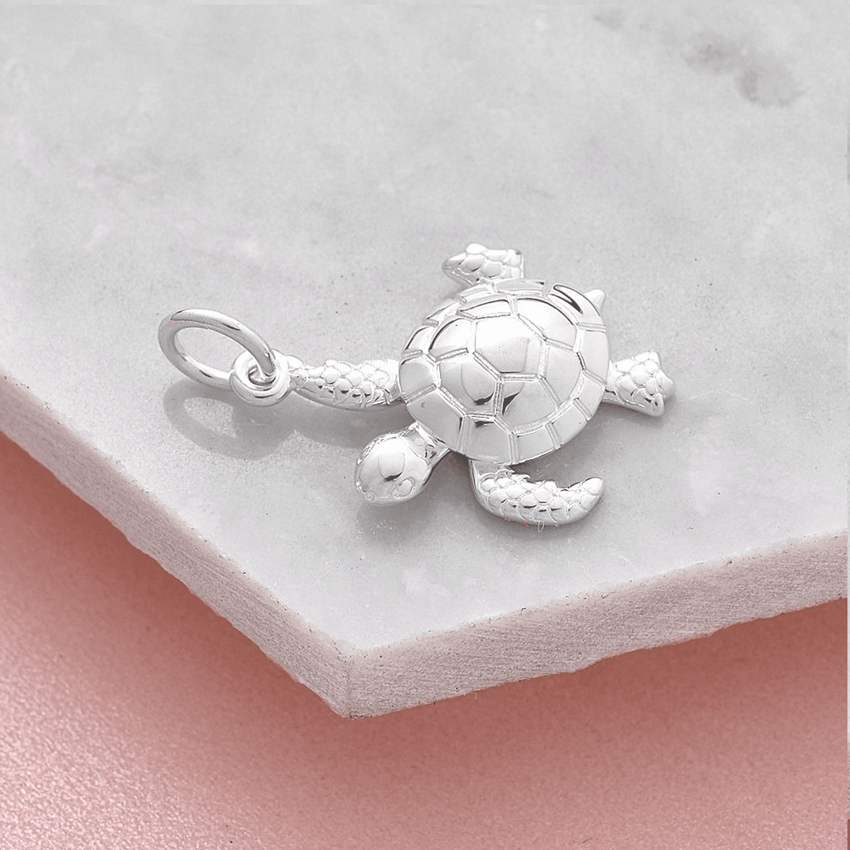 Charm en argent tortue