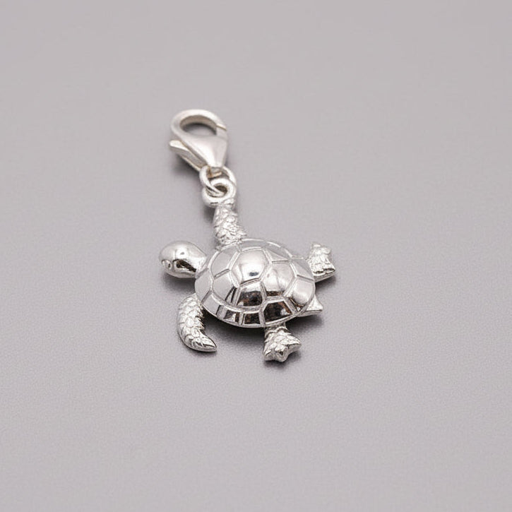 Charm en argent tortue