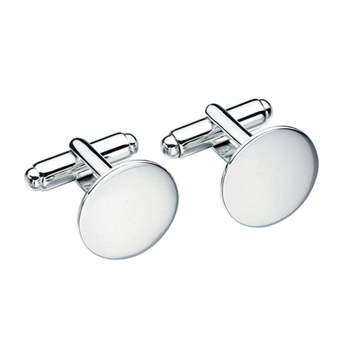 Beginnings Plain Round Cufflinks