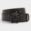 La Medusa Leather Belt Black