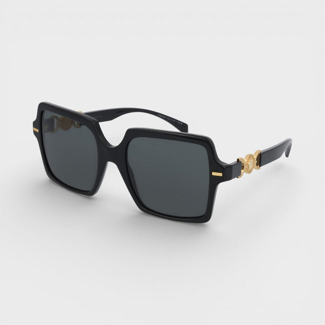 Medusa Acetate Solbriller Sort Guld