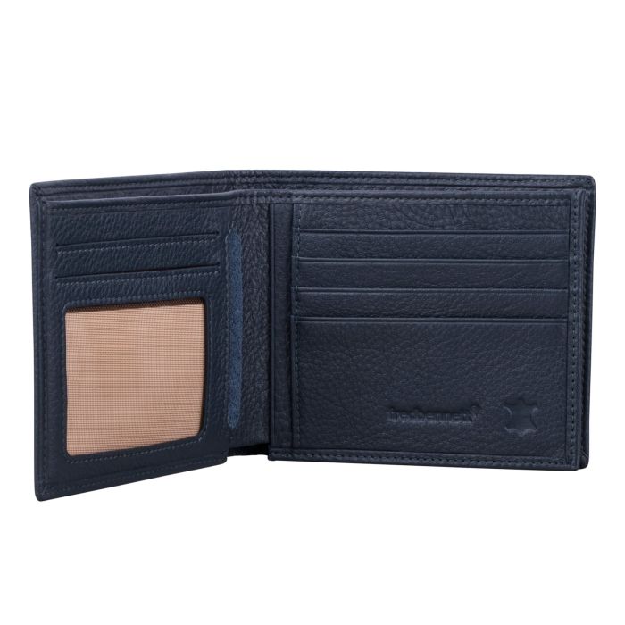 Fred Bennett Navy Blue Leather Wallet