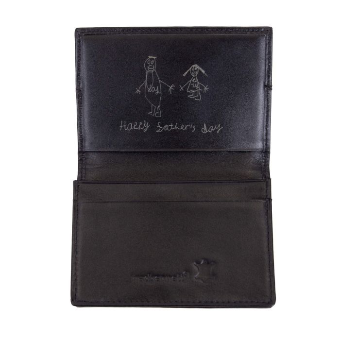 Fred Bennett Black Leather Card Holder