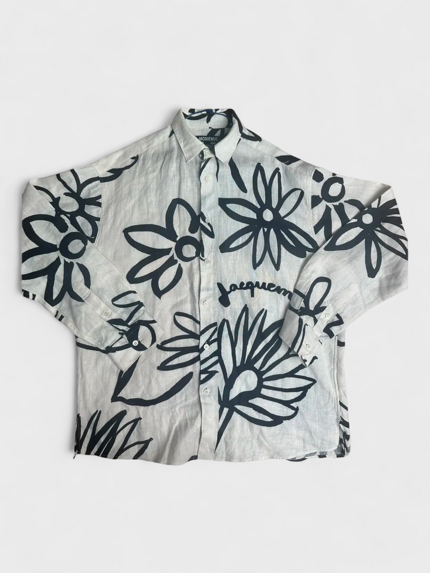 Jacquemus La Chemise Long Sleeve Shirt White