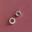Drahtspulen-Creolen Sterling Silber Ohrstecker