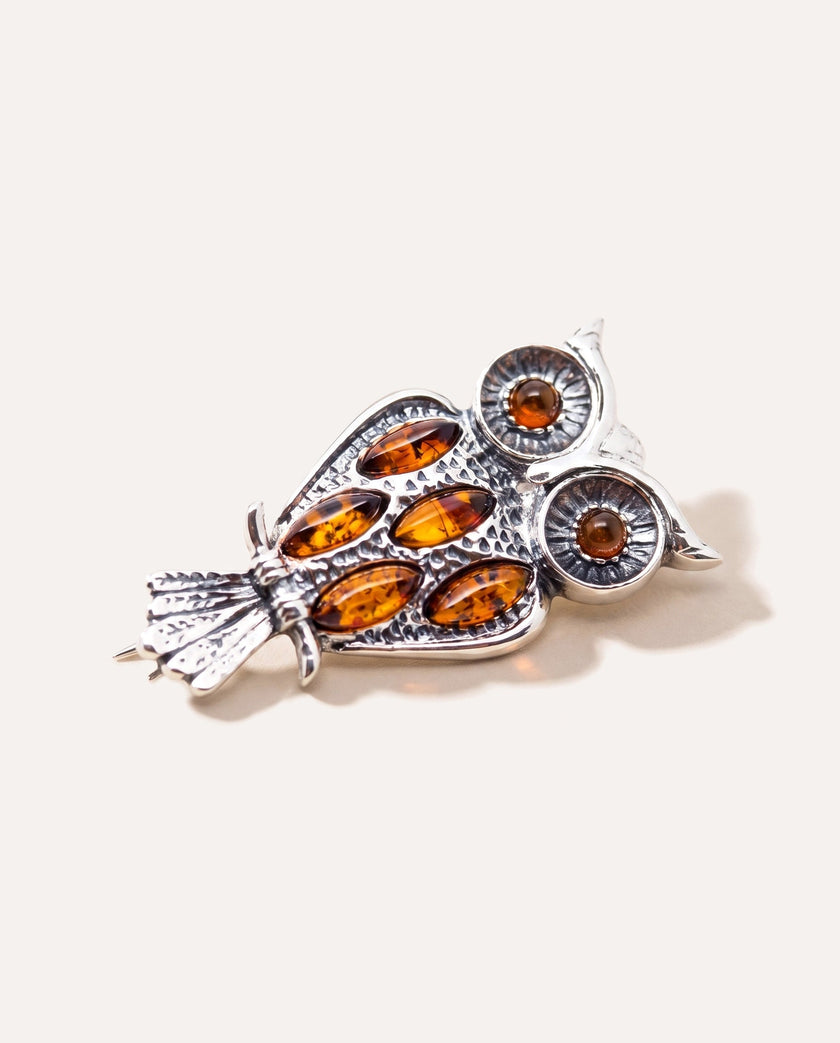 Vis ugle-broche