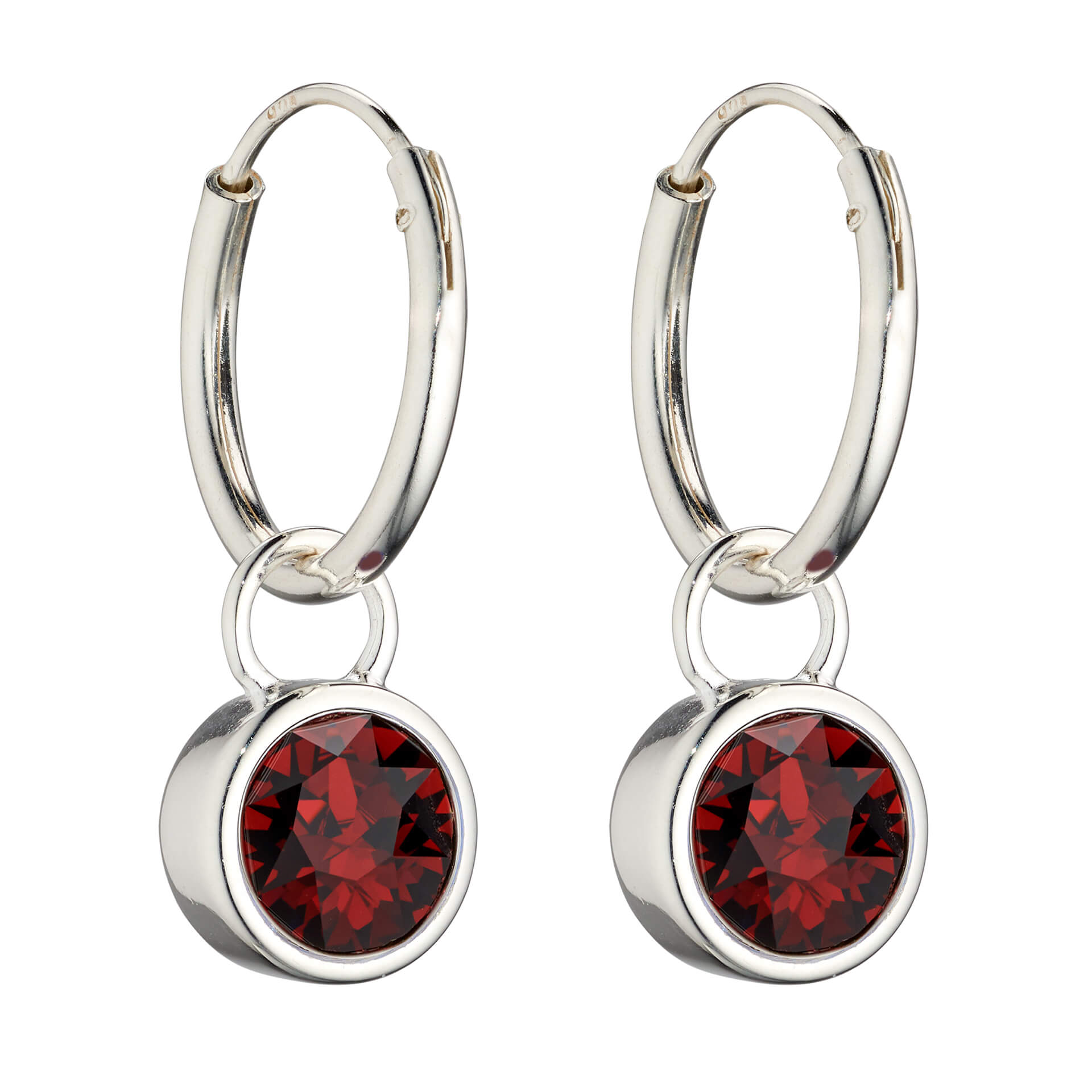 Beginnings Crystal Birthstone Hoop Earring Charms