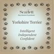 Yorkshire Terrier Personalised Silver Dog Tag Necklace