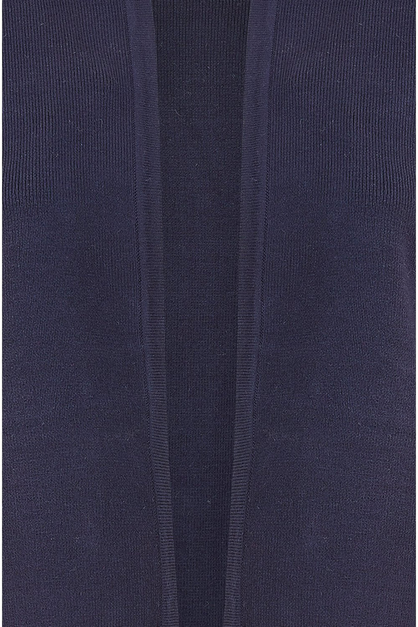 Yumi Navy Cropped Cardigan With Bell Sleeves