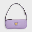 La Medusa Leather Handbag Lilac Gold